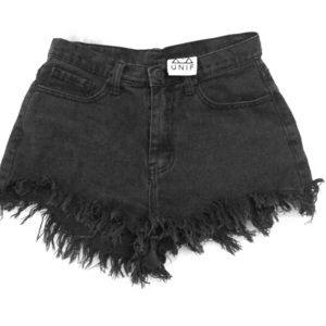 🖤 UNIF 💫 Black High Waist Shorts